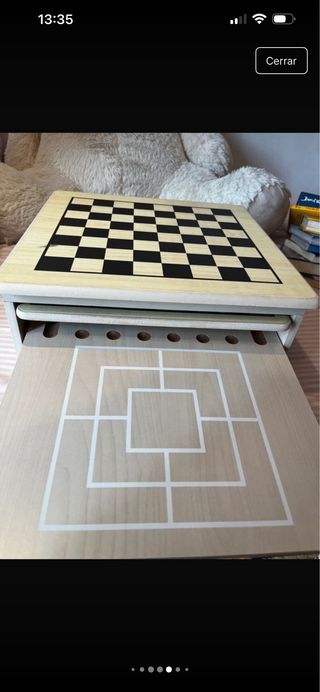 Juego de mesa de madera