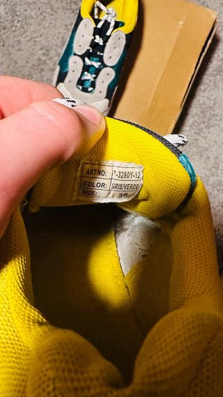 Zapatillas Talla 38 Beige/Verde/Amarillo