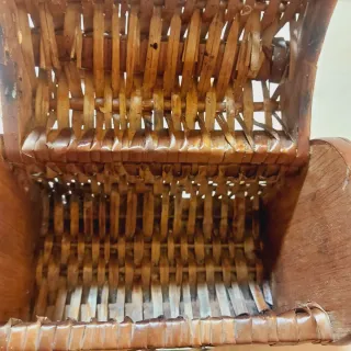 Bolso mimbre antiguo pequeño