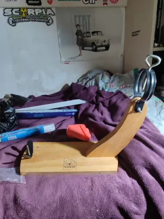 Jamonero Navidul pequeño madera