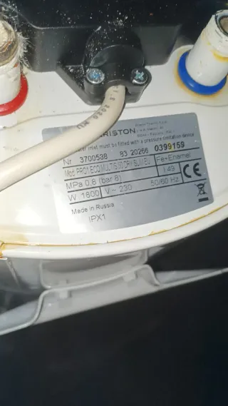 Termo eléctrico blanco