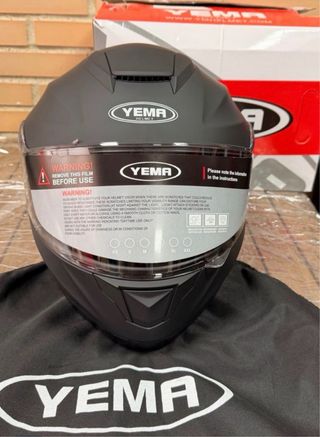 Casco Moto YEMA Integral Talla L ECE Homologado