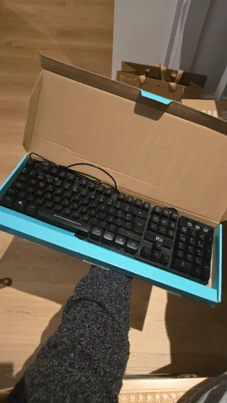 Teclado Gaming Rii RK100 Plus Retroiluminado