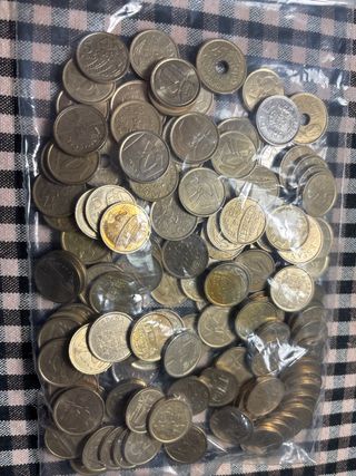 Monedas Pesetas Último Sistema.  5, 10 i 25 pts