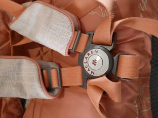 Silla de paseo Maclaren plegable beige y naranja