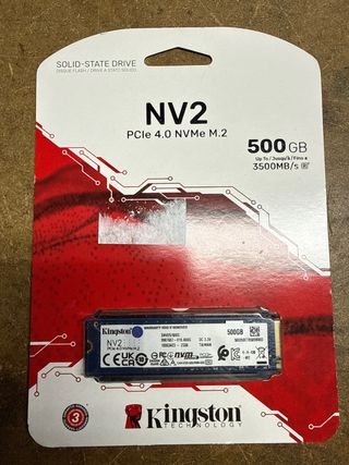Kingston NV2 500GB PCIe 4.0 NVMe M.2 SSD