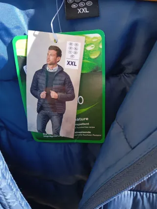 Chaqueta acolchada azul hombre