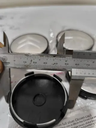 4 Tapas Centro Llantas Citroën 60mm Plata