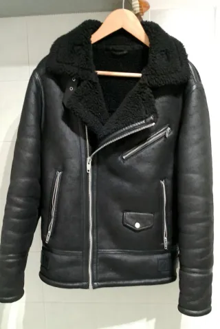 Zara giubbotto uomo nero M inverno