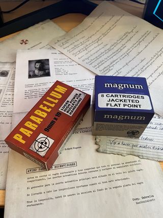 Cajas de Munición Parabellum 9mm Resident Evil