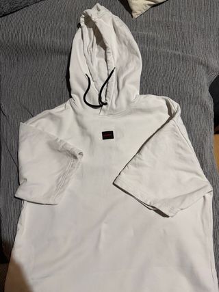 Sudadera manga corta HUGO Blanca con Capucha