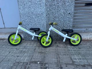 2 Bicis sin pedales Btwin blanca y verde