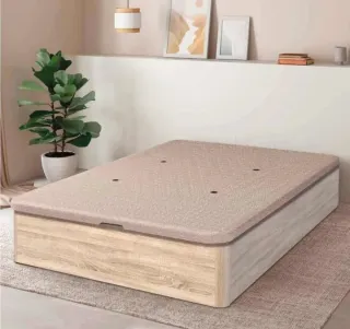 Canapé y Colchón Beige/Marrón