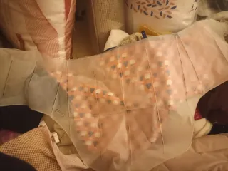 Cojín reversible Trona Ikea, relleno y mantel para