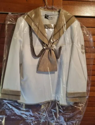 Traje de Comunión Blanco y Beige
