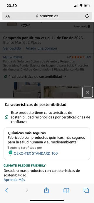 Funda sofá SIN ESTRENAR