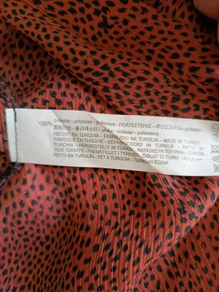 Camicia lunga Zara bordeaux e nera