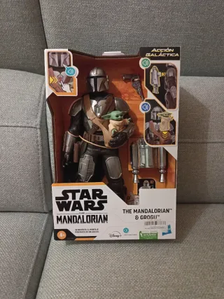 Figura Star Wars Mandalorian y Grogu