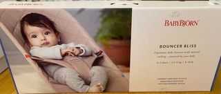 Hamaca Babybjörn + 2 fundas de tela (gris y beige)