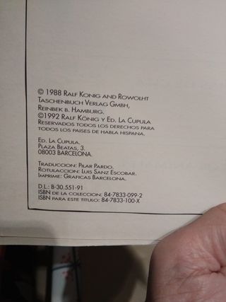 Pretty Baby de Ralf König. Novela grafica