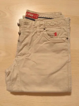 Pantalone lungo color beige firmato Jaggy