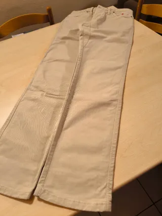 Pantalone lungo color beige firmato Jaggy