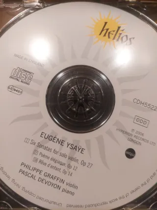 CD Eugene Ysaje - Six Sonatas Op. 27