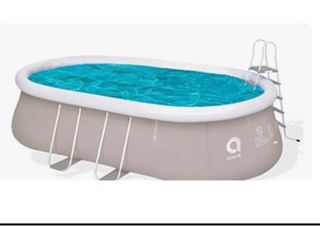 Piscina ovalada Avenli Beige y Azul
