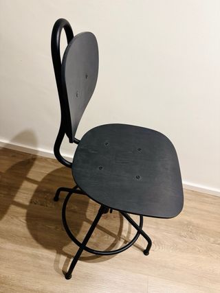 Silla Taburete Alto (Industrial Negra) nuevo