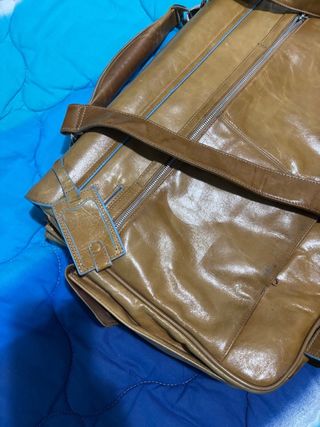 Borsa Piquadro Pelle Marrone Valigetta Blue Square