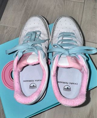 Scarpe Chiara Ferragni Donna Bianco Argento