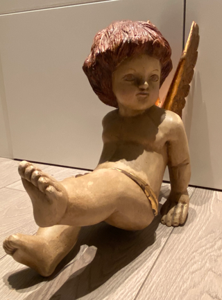 Talla Querubín Madera Policromada La Vieja España