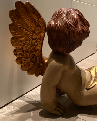 Talla Querubín Madera Policromada La Vieja España