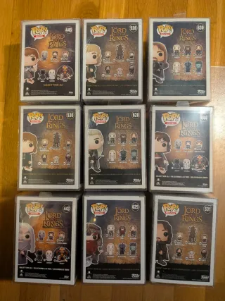 Funko Lote x9 Comunidad del Anillo Señor Anillos