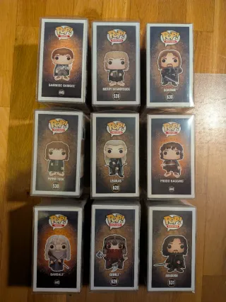 Funko Lote x9 Comunidad del Anillo Señor Anillos