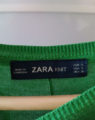 Jersey verde Zara