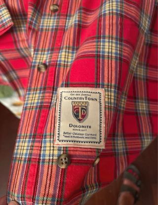 Camicia scozzese uomo taglia XL