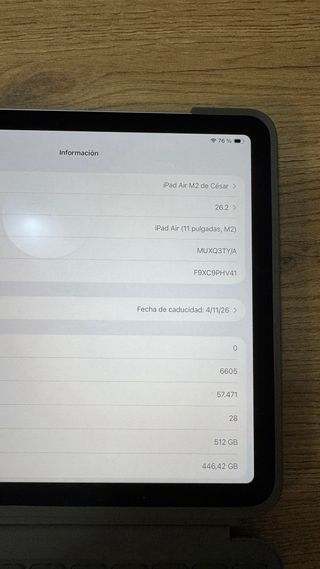 Apple iPad Air M2 11” 512GB Wifi + Cellular tablet