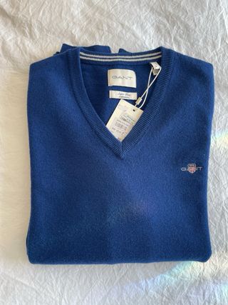 Jersey GANT cuello pico lana Talla L