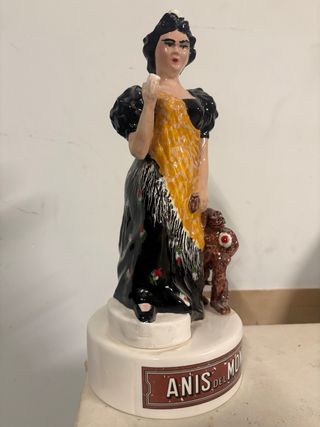 Figura cerámica Anís del Mono antigua
