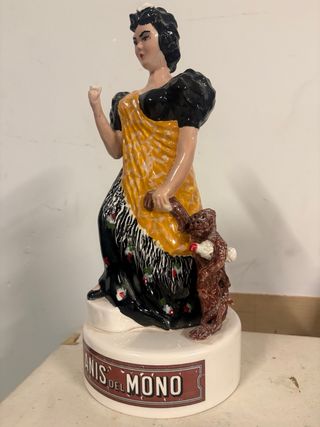 Figura cerámica Anís del Mono antigua