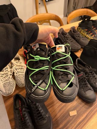 Nike Blazer Low Off-White Negro Verde