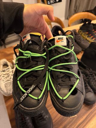 Nike Blazer Low Off-White Negro Verde