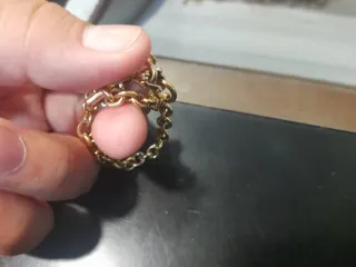 Pulsera cadena eslabones oro