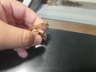 Pulsera cadena eslabones oro