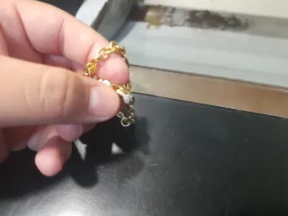 Pulsera cadena eslabones oro