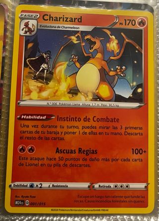 Pack 3 Cartas Pokémon Charizard
