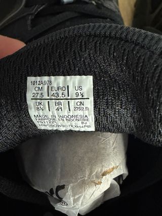 Zapatillas Asics Kahana 8 Negras T43.5 Nuevas