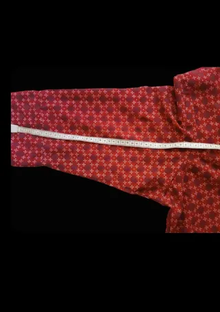 Vestido Rojo Estampado Boho Chic Cenefa Étnica