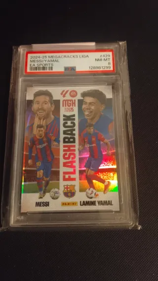 Cromos Messi/Yamal 2024-25 Megacracks Liga PSA 8